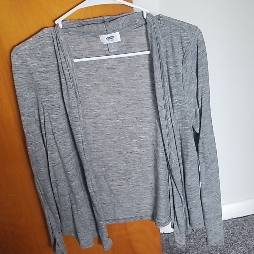 Thin grey flowy cardigan